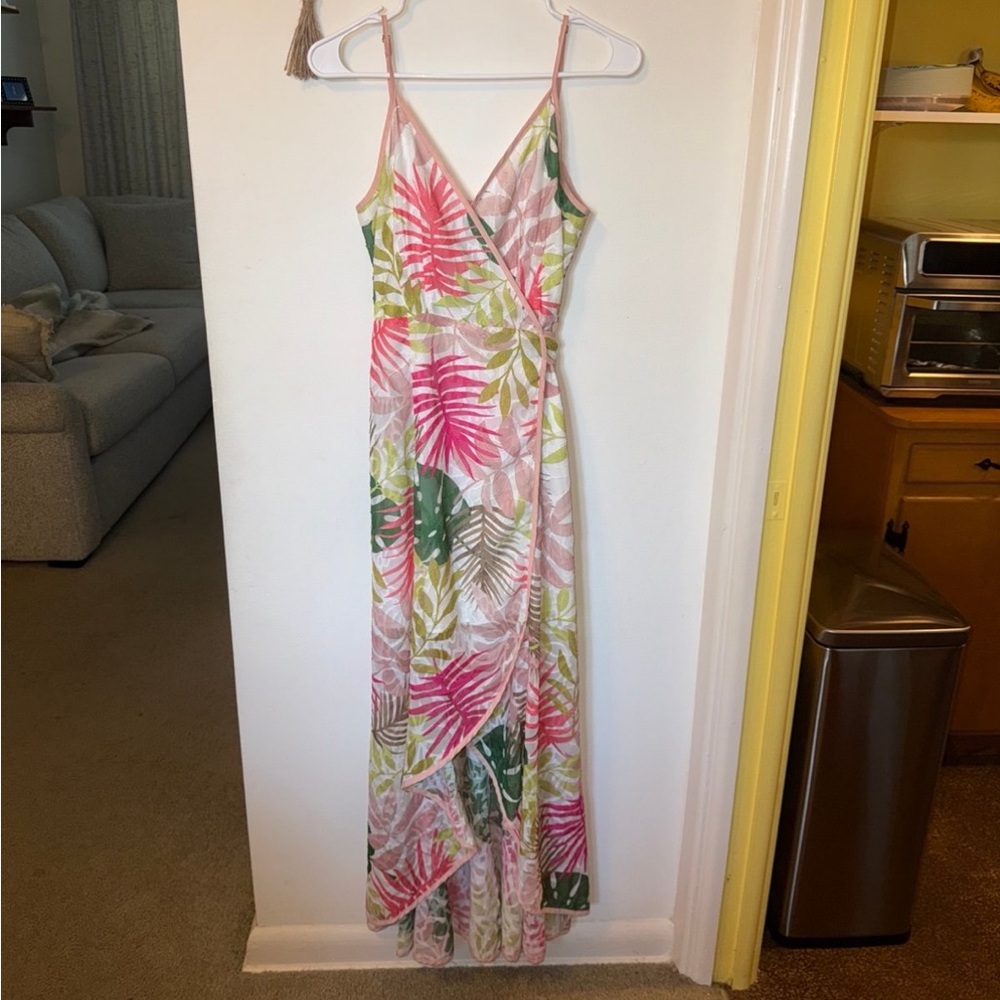 Anthropologie Hutch wrap palm Dress